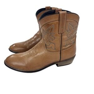 DINGO Womens Size 8.5 M  6" Willie Boot Leather Western Ankle Antique Tan DI 862